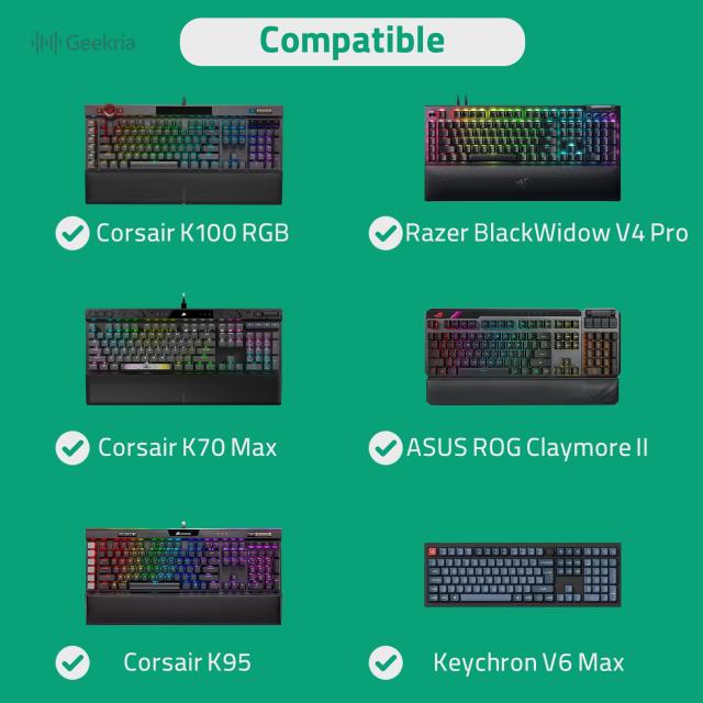 Geekria フルサイズ キーボードケース ハードシェル トラベルキャリーバッグ 104~108 キー コンピューター メカニカル ゲーミング キーボ_3