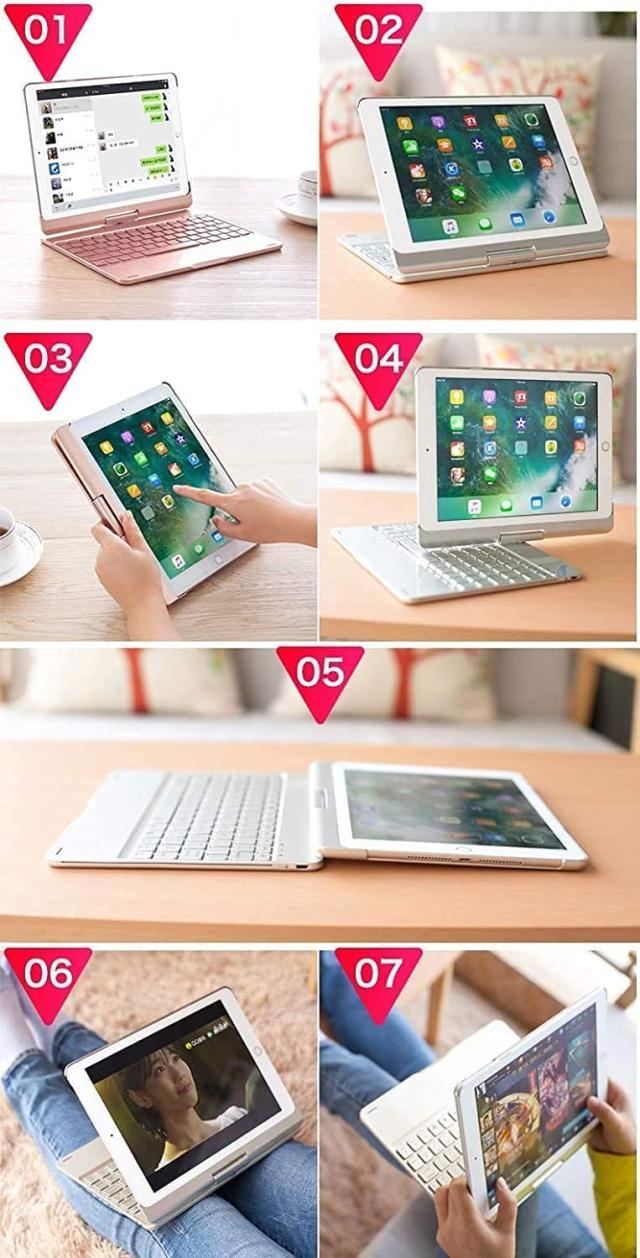 360度回転 2022 iPad 第10世代 キーボード タッチパッド搭載 バックライト付き iPad 10 2022 10.9インチ カバー トラックパッド キーボー_6