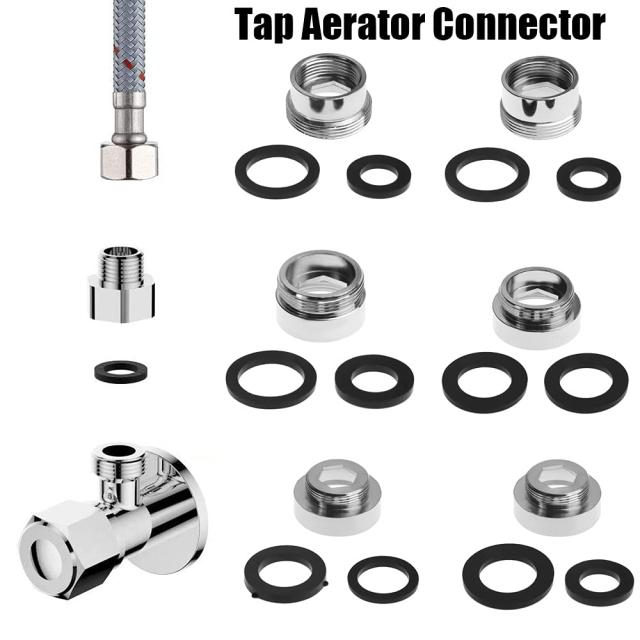 2 個水道水フィルター蛇口アダプター、真鍮の蛇口エアレーター