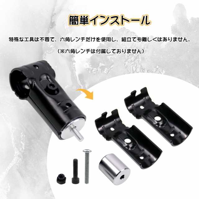 Kiload アルミ製ルームベアリングロッドブラケット車用ルーフキャリアバー用イレクターパイプ取り付けアタッチメント，NVANハイゼットカの通販はau  PAY マーケット - ポチポチ屋 | au PAY マーケット－通販サイト