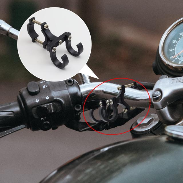 X-STYLE 自転車 フック ハンドルフック ダブルフック式 ヘルメット