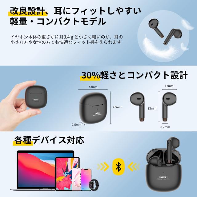 最新型Bluetooth5.3技術】 bluetooth イヤホン ワイヤレス
