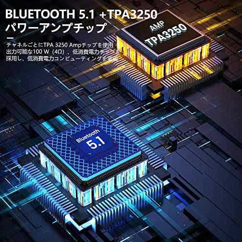 AIYIMA T9 PRO 200W Bluetooth 5.0 真空管アンプ D級HiFi