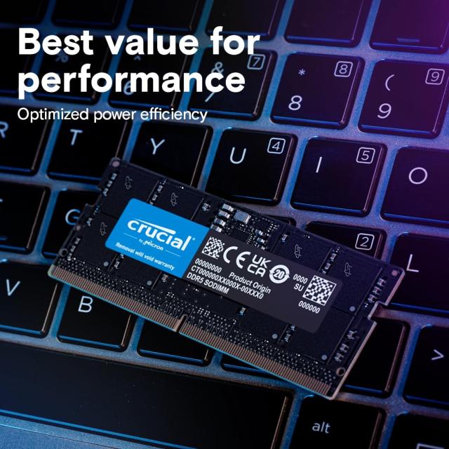 crucial 16GB DDR5-5600 SODIMM CL46(16Gbit) CT16G56C46S5_4