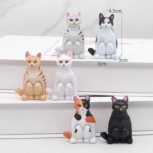 AAGWW しゃがみ猫 子猫玩具セット PVC ミニチュア フィギュア AAGWW しゃがみ猫 子猫玩具セット PVC ミニチュア フィギュア