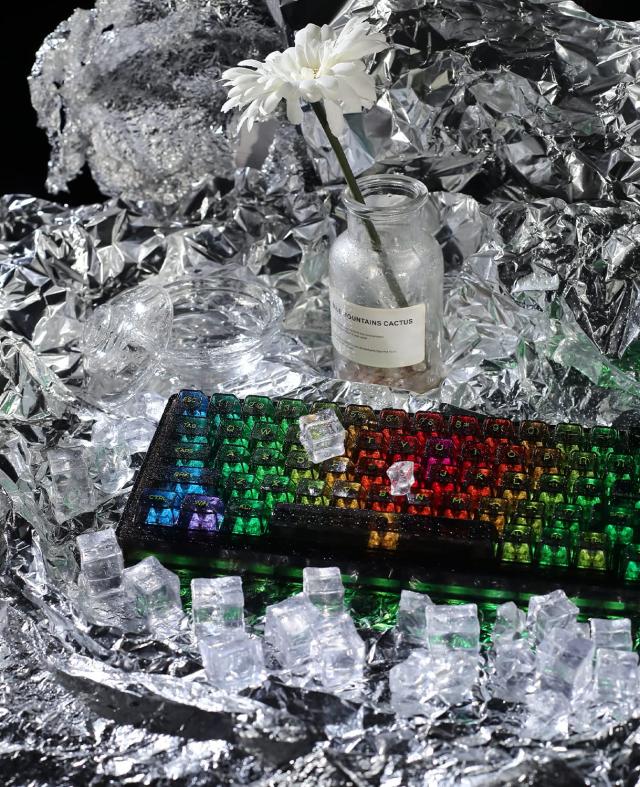 MAGIC-REFINER MK31ゲーミングキーボード メカニカルキーボード 透明キーボード RGB18種類LED色変えTYPE-Cデザイン 66キー(US配列)小型_7