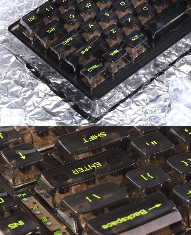 MAGIC-REFINER MK31ゲーミングキーボード メカニカルキーボード 透明キーボード RGB18種類LED色変えTYPE-Cデザイン 66キー(US配列)小型_8