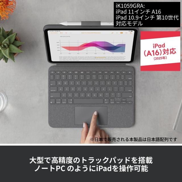 ロジクール iPad 11 インチ A16 ＆ 10.9 インチ 第10世代 対応 