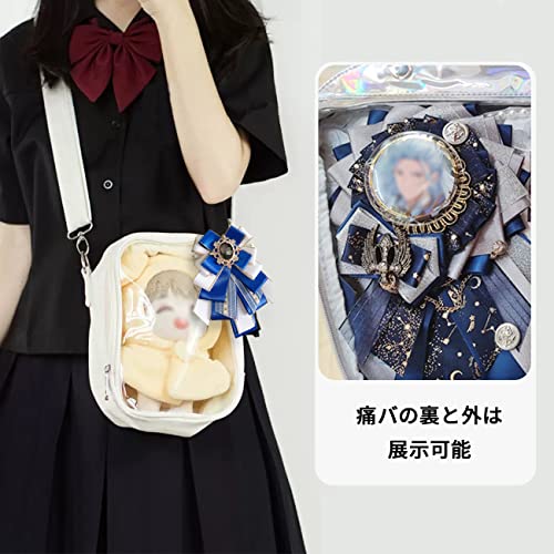 YUYAKESHI 缶バッジ用ロゼット バッジ用 痛バッグ 飾り 手作りロゼット