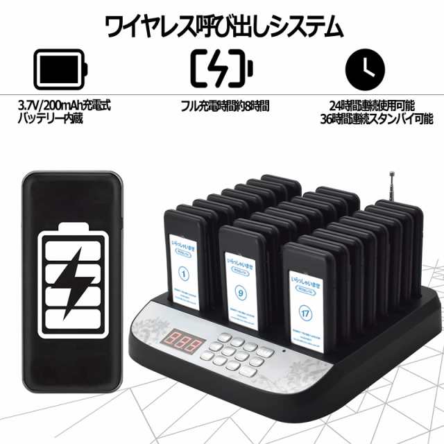 NICHII 呼び出しベル 受信機(子機)24台セット 呼び出し機 NICHII 呼び出しベル 受信機(子機)24台セット 呼び出し機