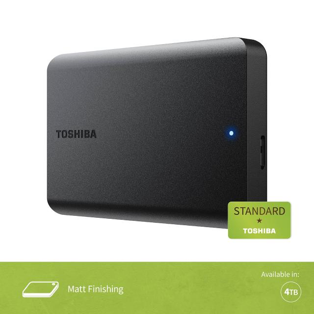 TOSHIBA Canvio Basics 4TB ポータブル外付けHDD - USB 3.0 PC ノートパソコン Windows Mac用 外付けハードドライブ - ブラックマット_4