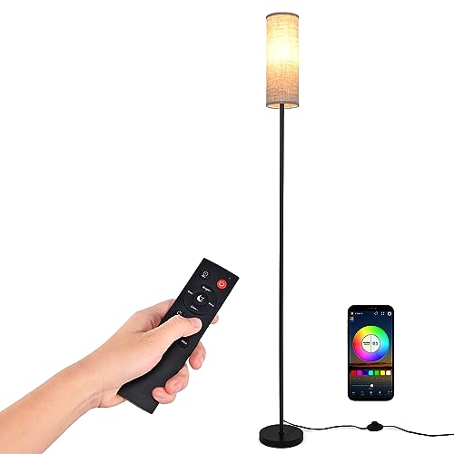 フロアライト 間接照明 フロアスタンド LEDランプ RGB リモコン 照明器具 無段階調光調色 組み立て式 電球付きNilightの通販は