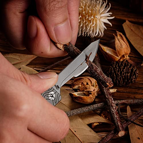 KeyUnity KK02 チタンナイフ 折り畳みナイフ 小型フォールディング