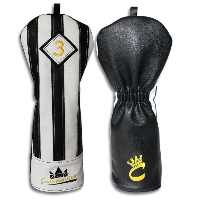 CRAFTSMAN(クラフトマン) ゴルフウッドカバー クラブヘッドカバー 4個セット（1.3.5.UT） ドライバー用・フェアウェイウッド用・ユーティ