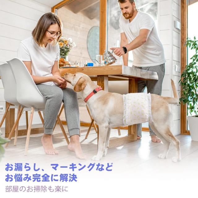 犬 おむつ 男の子用おむつカバー パック ズレずに安心 高吸収性 漏れにくいおむつウェア お漏らし対策 高齢犬介護 マーキング防止 消臭 の通販は