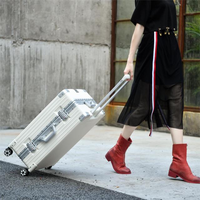Yuweijie スーツケース アルミフレーム PCボディ キャリー ケ