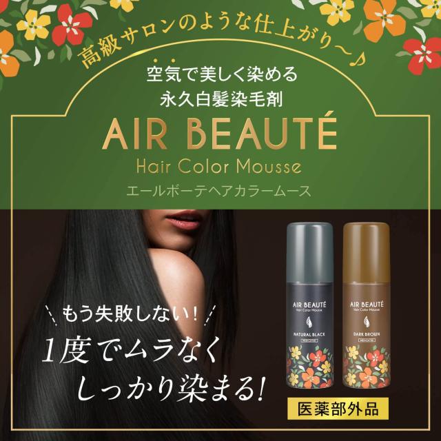 エールボーテ ヘアカラームース 白髪染め 泡タイプ 脱色剤フリー 医薬部外品 4個_2