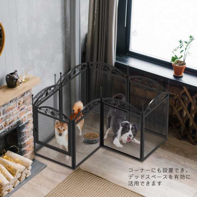 犬 サークル 室内 大型犬 中型犬 小型犬 プレイサークル ペットフェンス ドア付き 犬のフェンス 柵 屋外 折りたたみ 長方形 八角形 メッ