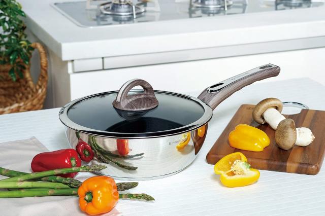 ケヴンハウン(Kevnhaun) KEVNHAUNステンレスディープパン24cm KVDP24 フッ素樹脂加工 お手入れ簡単KEVNHAUNPFOA不使用の深型設計で煮込み_5