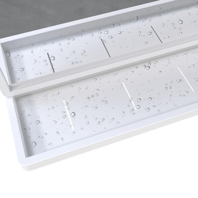 ANYHI長方形 鏡 壁掛け 収納、壁掛けミラーホワイト 洗面所 ミラー 壁掛け 収納 80.7x 62 cmの通販は