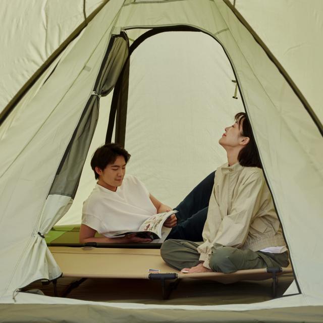 TIMBER RIDGE キャンプコット 折りたたみ 一体式 数秒