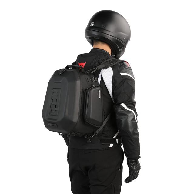 Rhinowalkオートバイ旅行荷物、拡張可能なオートバイのテールバッグ35 l、防水すべての天候/トランク/ラックバッグsissyバーストラップマ