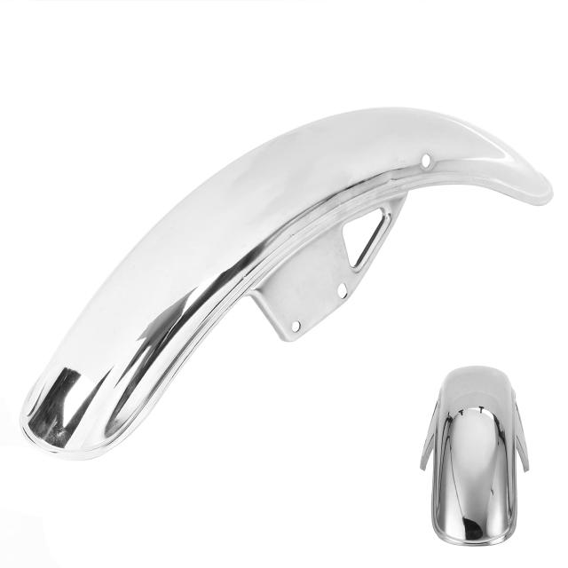 オートバイフロントフェンダー ステンレス鋼材質 長さ56 cm レトロ設計 ホイールフェンダー 耐食性 スズキGN 125オートバイの交換(シルバの通販は