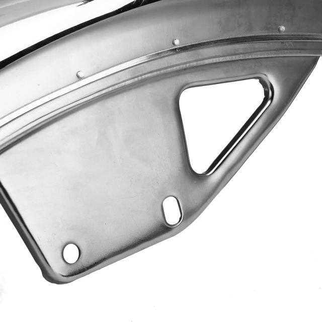 オートバイフロントフェンダー ステンレス鋼材質 長さ56 cm レトロ設計 ホイールフェンダー 耐食性 スズキGN 125オートバイの交換(シルバの通販は