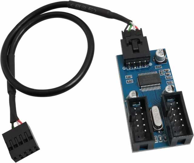 Amazon | 2ポート USB 2.0 PC マザーボード 背面 パネル 拡張