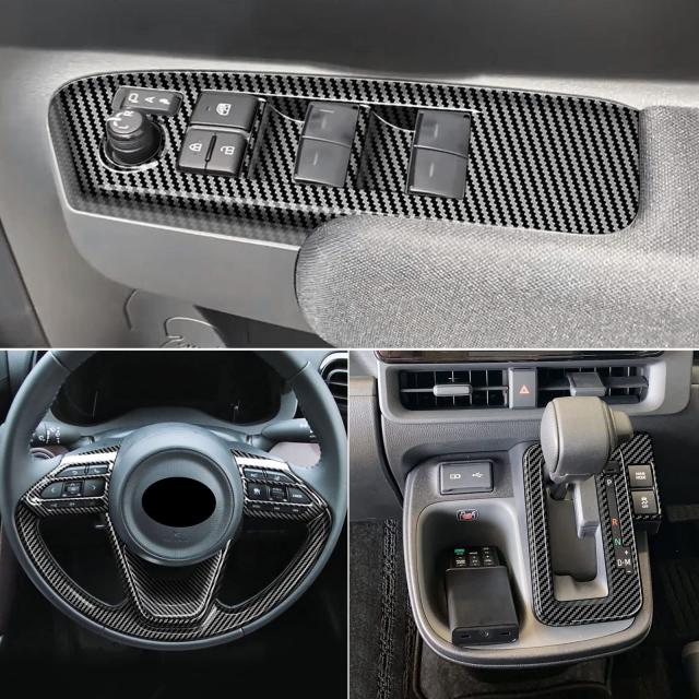 YOFAMO 適用トヨタ 新型 シエンタ(SIENTA) MXPC10G 10系(2022年8月~現行) ステアリングホイールボタンフレームトリム エアコン吹き出し口