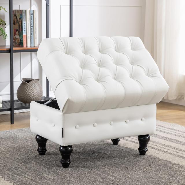 Altrobene 収納スツール 大容量収納 収納ベンチ ベルベット 足置き