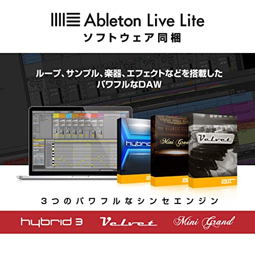 Akai Professional(アカイプロ) USB MIDIキーボード コントローラー 25鍵 40 RGBパッドと8ロータリーノブ付き Ableton Live Lite付属 APC_5