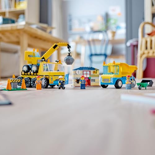 レゴ(LEGO) シティ トラックと鉄球クレーン車 おもちゃ 玩具 プレゼント 誕生日 ブロック 知育 クリスマス 男の子 女の子 子供 4歳 5歳 6_9