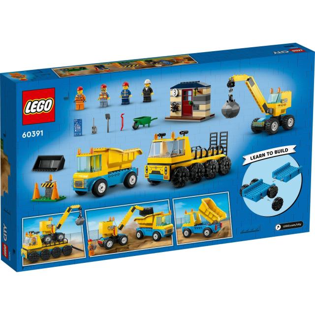 レゴ(LEGO) シティ トラックと鉄球クレーン車 おもちゃ 玩具 プレゼント 誕生日 ブロック 知育 クリスマス 男の子 女の子 子供 4歳 5歳 6_3