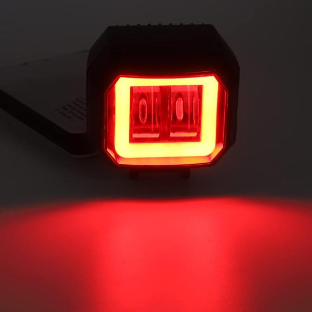 X-STYLE バイク フォグランプ led カットライン有り 2色 白+赤い