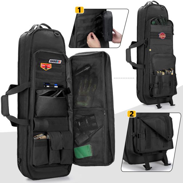 GOBUROS ガンケース リュック 2丁収納 36インチ/90cm対応 サバゲー