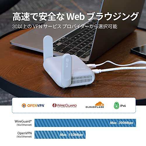 GL.iNet GL-MT3000 (Beryl AX) WiFi6 ルーター VPN 無線LAN トラベルIPv6対応 2.5Gbps WANポート  ギガビットAX3000 574 Mbps (2.4GHz) + の通販はau PAY マーケット - ファイシン本店 | au PAY  マーケット－通販サイト