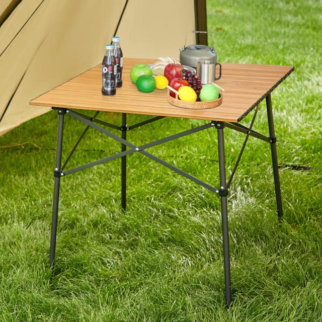 TIMBER RIDGE アウトドアテーブル 折りたたみ 70*70*70cm テレワーク TIMBER RIDGE アウトドアテーブル 折りたたみ 70*70*70cm テレワーク