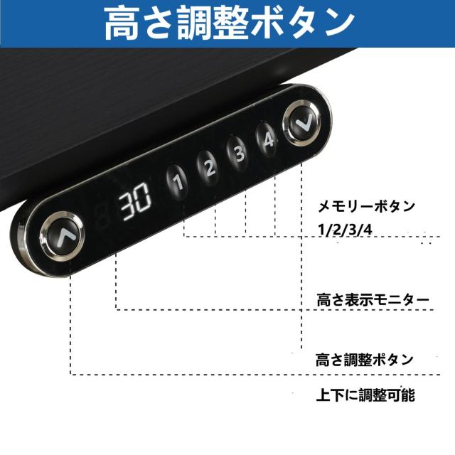 BilBil デスク パソコンラック つくえ 電動昇降式 机 150CM×101CM 電動式スタンディングデスク オフィスワークテーブル 昇降式机 ゲーミ_3