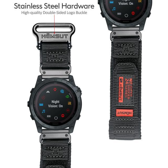 GARMIN ガーミンベルト 22MMナイロンスポーツバンド Garmin Fenix 7