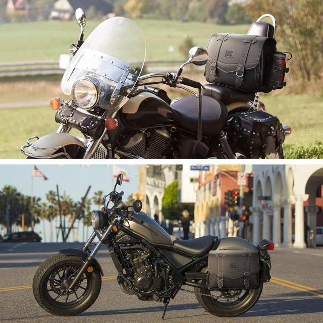 KEMIMOTO サイドバッグ 9L マフラー対応 干渉なし バイク用 サドル