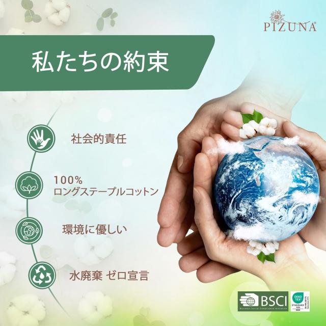 Pizuna (ピズナ) ベッドシーツ セミダブル 3点セット - 100%コットン高級400スレッドカウントロングステープルコットンサテン織り、洗濯