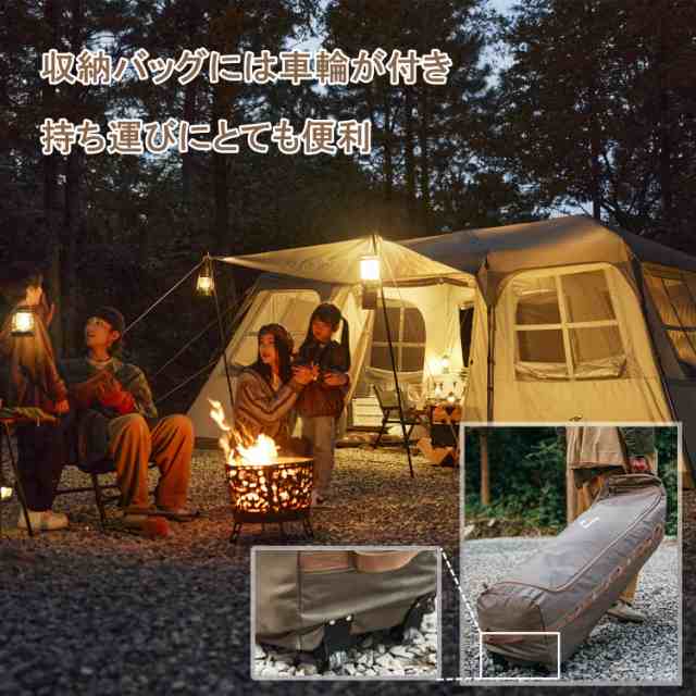 Naturehike ワンタッチ テント 3人 4人 5人用 ？ロッジ型 UPF50+ パークテント キャンプ 設営簡単 uvカット 自立式 ２重層  耐水圧PU2000/ - その他のスポーツ