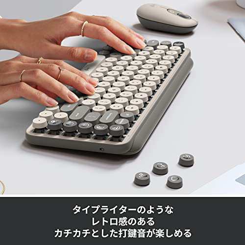 Logicool POP KEYS K730GY メカニカル ワイヤレス キーボード グレージュ 日本語配列 メカニカルキーボード ワイヤレスキーボード  Bluetoの通販はau PAY マーケット - onlinestoreS au PAY マーケット店 | au PAY マーケット－通販サイト