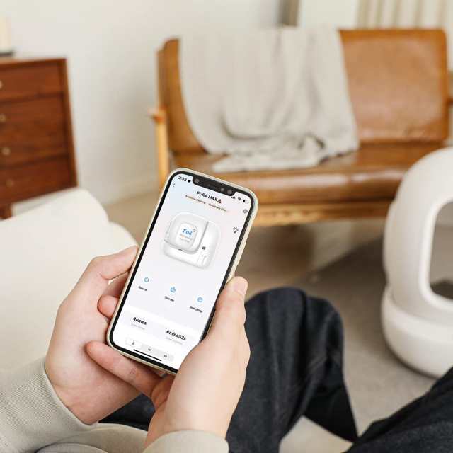 PETKIT 猫 トイレ 自動トイレ スマホ管理 センサー付き 飛散防止 自動清掃 定期清掃 掃除簡単 お留守番 専用APP IOS/Android対応 日本語