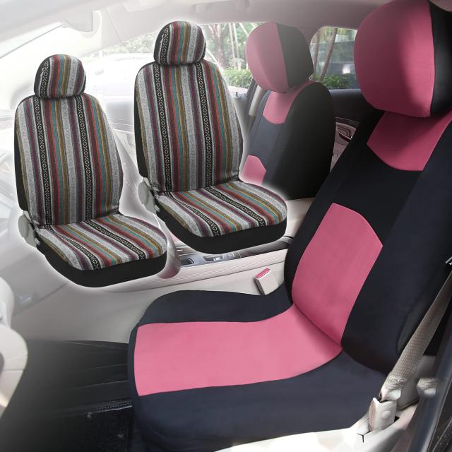 uxcell シートカバー 車 ハイエース 運転席 汎用 フロントシートカバー 