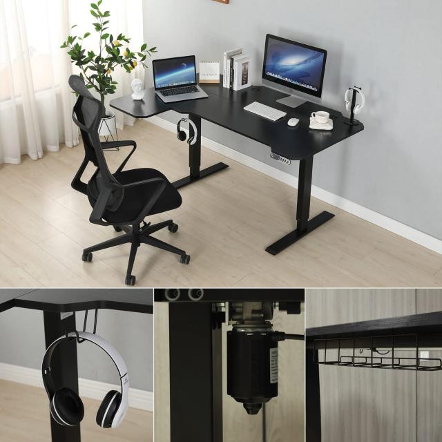 RADLOVE 昇降デスク パソコンデスク 電動昇降式デスク 天板幅110CM