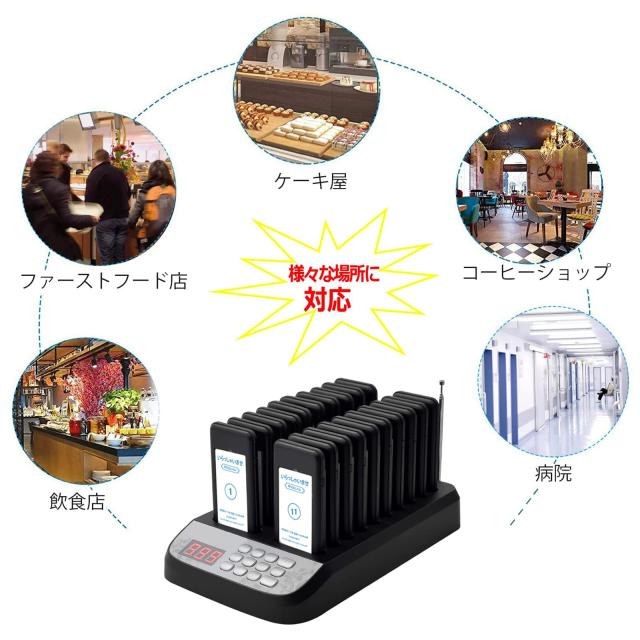 NICHII 呼び出しベル 受信機（子機）20台セット 呼び出し機