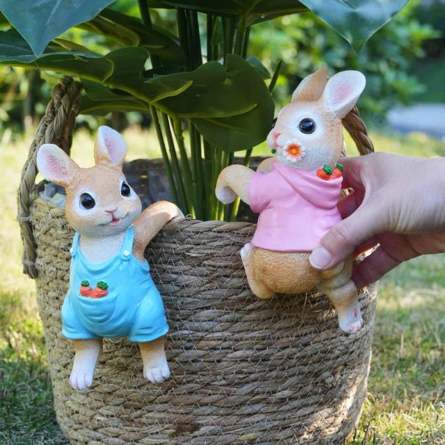 【♥︎】うさぎ置物 ガーデニング雑貨 可愛い雑貨 置物 可愛い雑貨 ORIGARDEN ガーデニング 置物 かわいいうさぎ 置物 ガーデン
