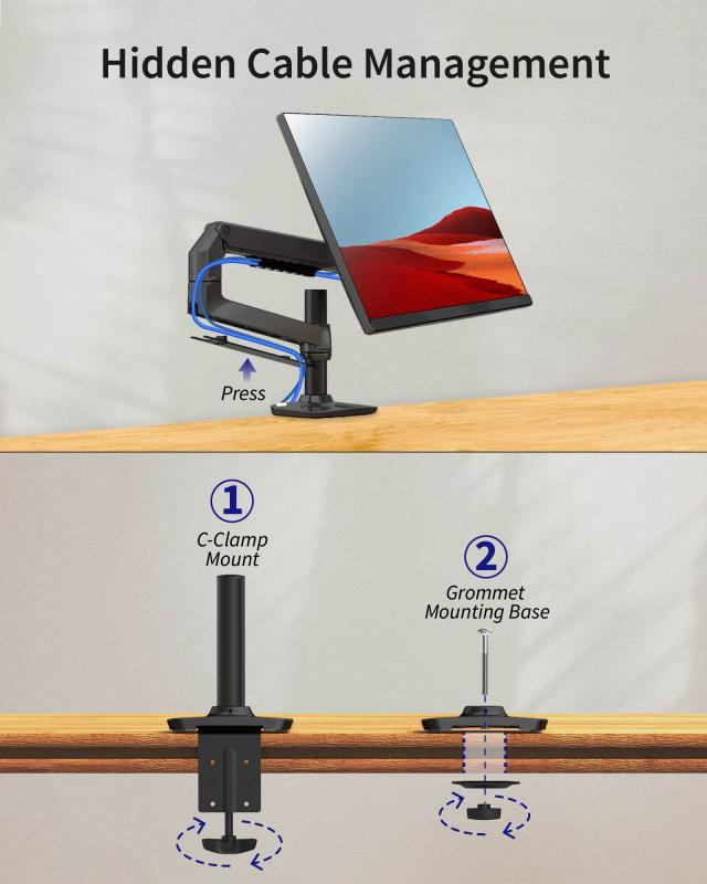 Ergounion モニターアーム 13-40インチ対応 耐荷重11.3 kg